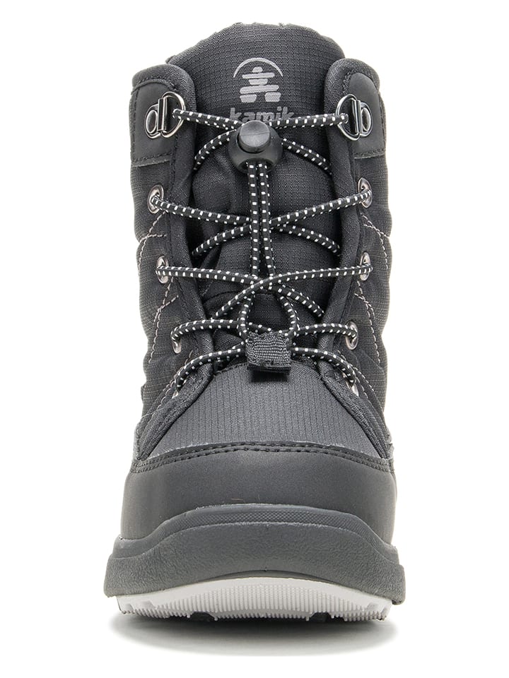 Kamik Botki zimowe "Luge" w kolorze antracytowym rozmiar: 29