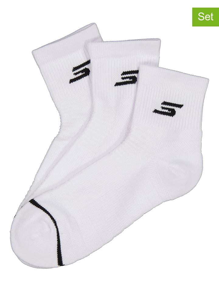 Skechers Skarpety (3 pary) w kolorze białym rozmiar: 39-42