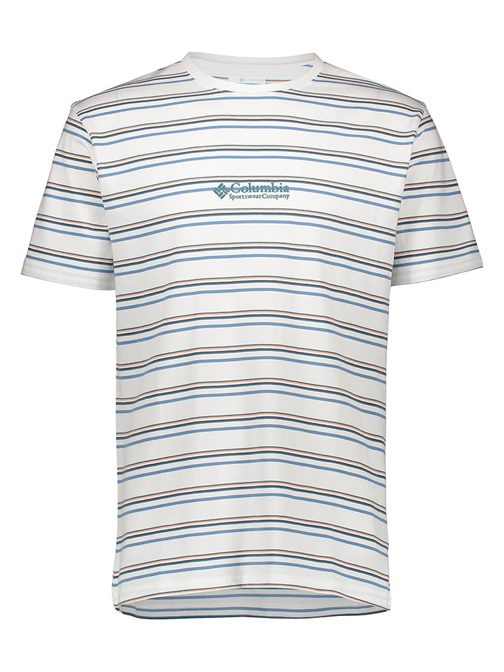 Columbia Koszulka funkcyjna w kolorze biało-niebieskim rozmiar: XS