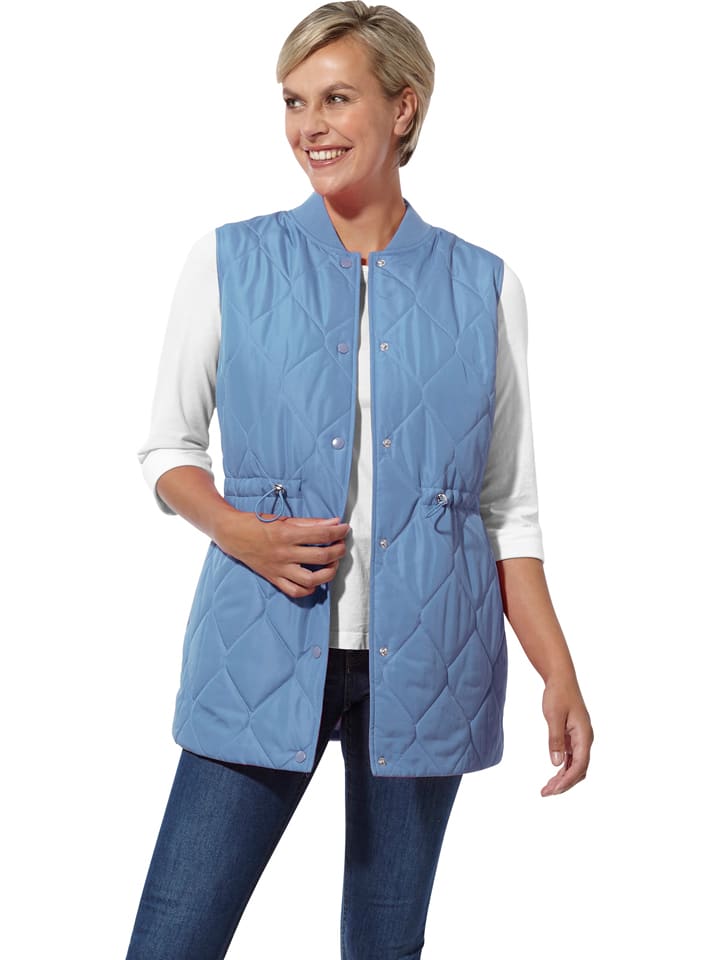 WITT WEIDEN Kamizelka pikowana w kolorze błękitnym rozmiar: 44