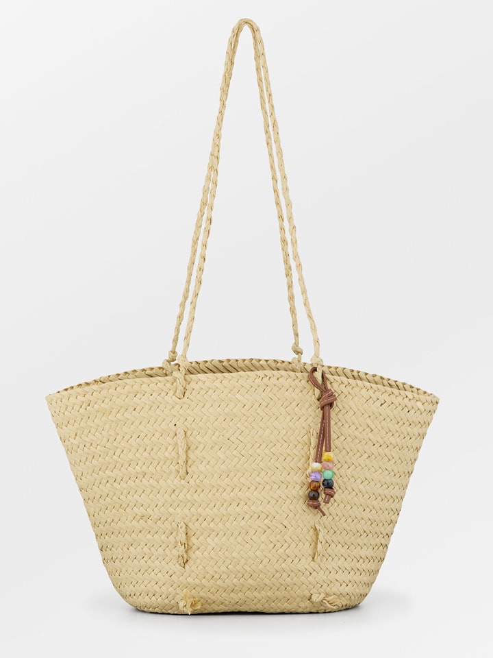 Becksöndergaard Shopper bag "Adina" w kolorze beżowym - 52 x 30 cm rozmiar: onesize