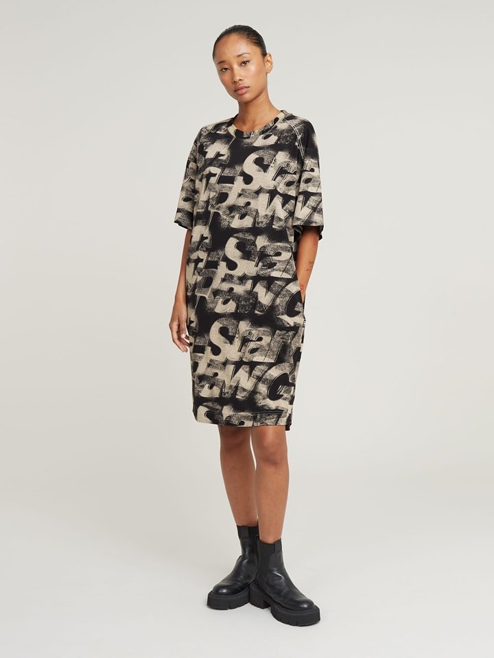 G-Star Sukienka w kolorze czarno-beżowym rozmiar: M