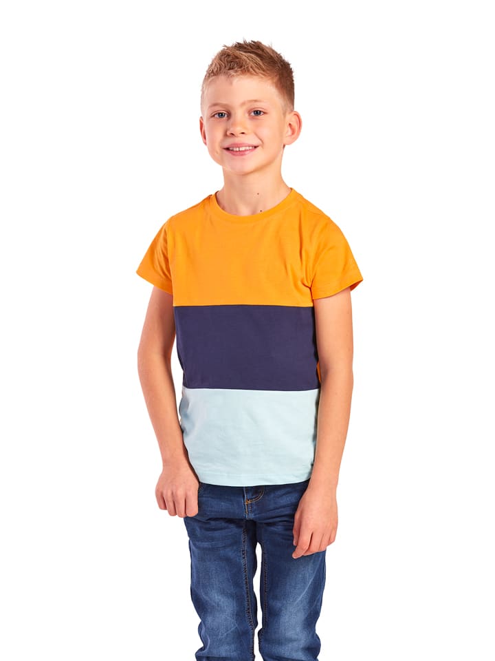 erima Koszulka "Matteo" w kolorze pomarańczowo-granatowym rozmiar: 110