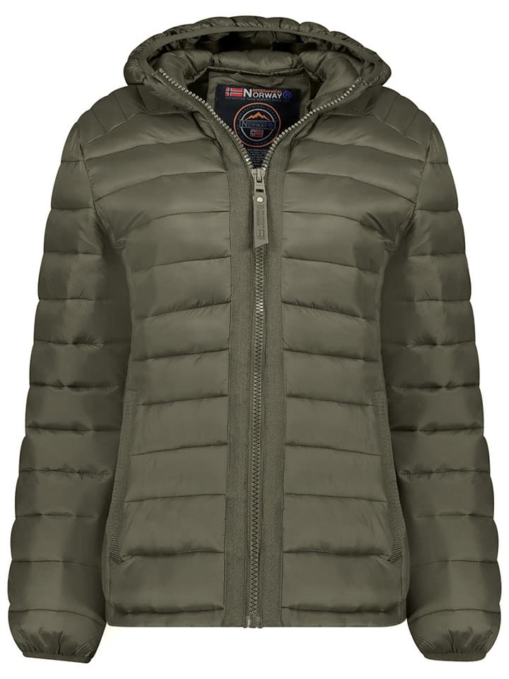 Geographical Norway Kurtka pikowana "Carlitilimo" w kolorze khaki rozmiar: L