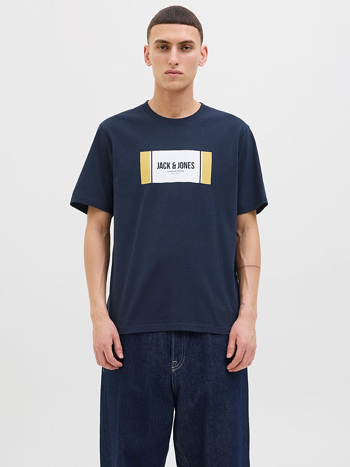 Jack & Jones Koszulka w kolorze granatowym rozmiar: M