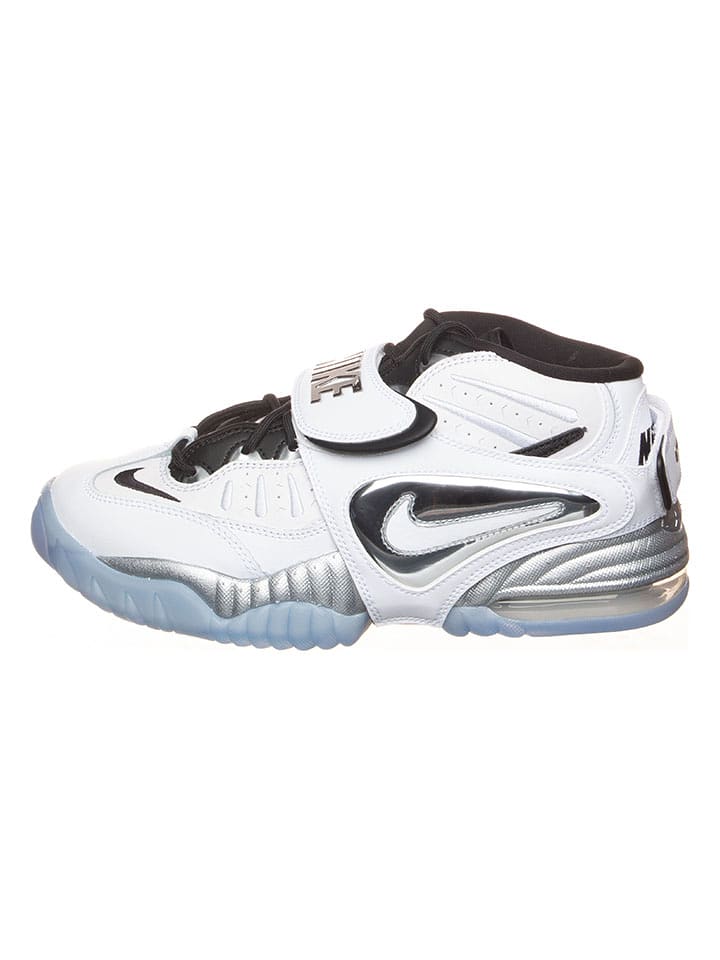 Nike Skórzane sneakersy "Air Adjust Force" w kolorze srebrno-biało-czarnym rozmiar: 36