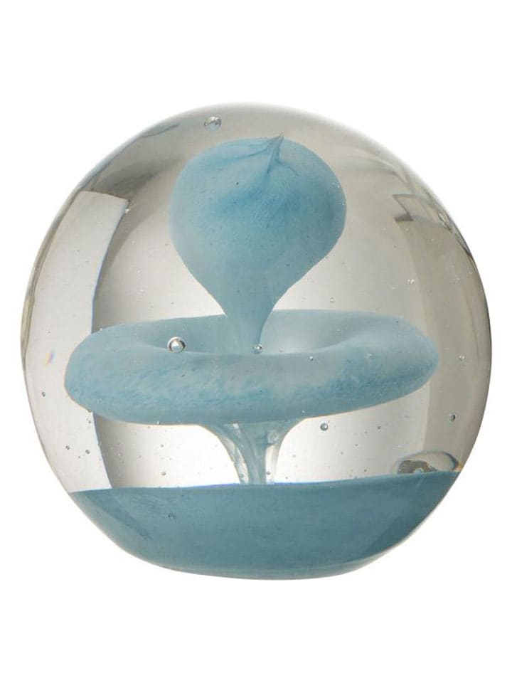 J Line Dekoracja w kolorze błękitnym - wys. 8 x Ø 8 cm rozmiar: onesize