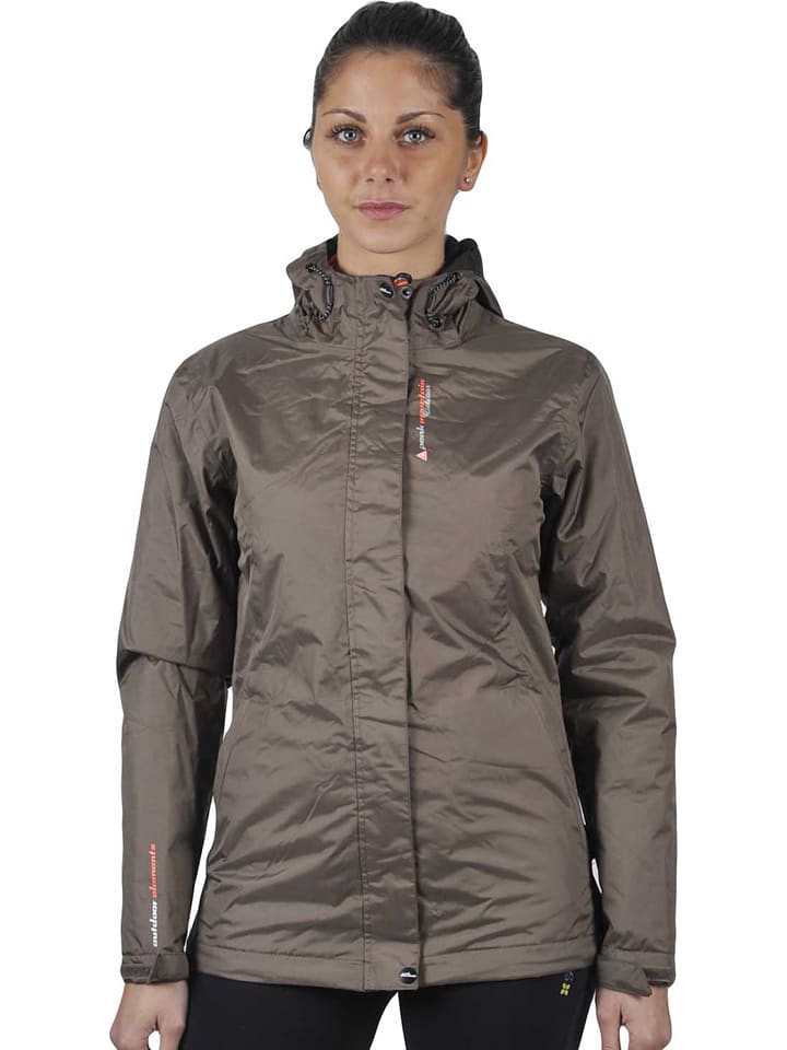 Peak Mountain Kurtka przeciwwiatrowa w kolorze brązowym rozmiar: XL