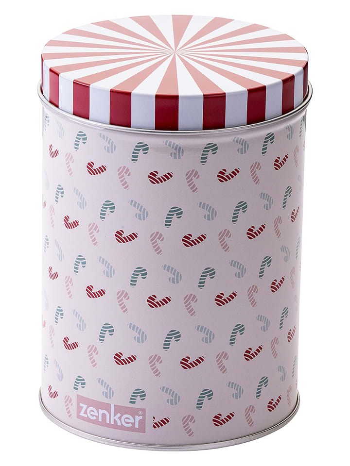 Fackelmann Pojemnik w kolorze biało-czerwonym na wypieki - wys. 15 cm rozmiar: onesize