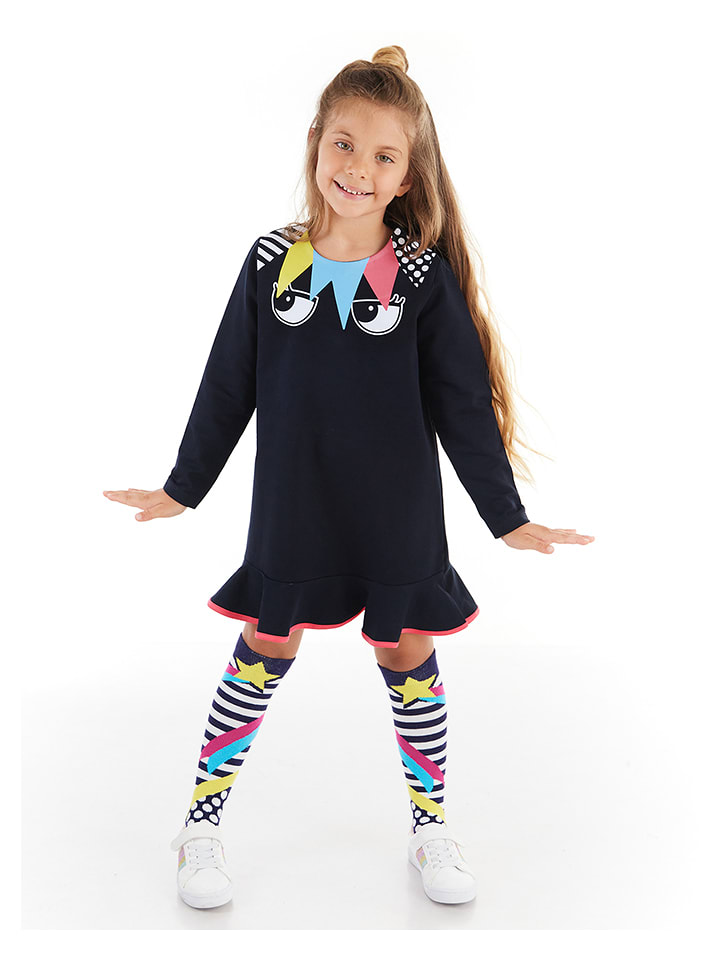 Denokids 2-częściowy zestaw "Eyes" w kolorze czarnym ze wzorem rozmiar: 122