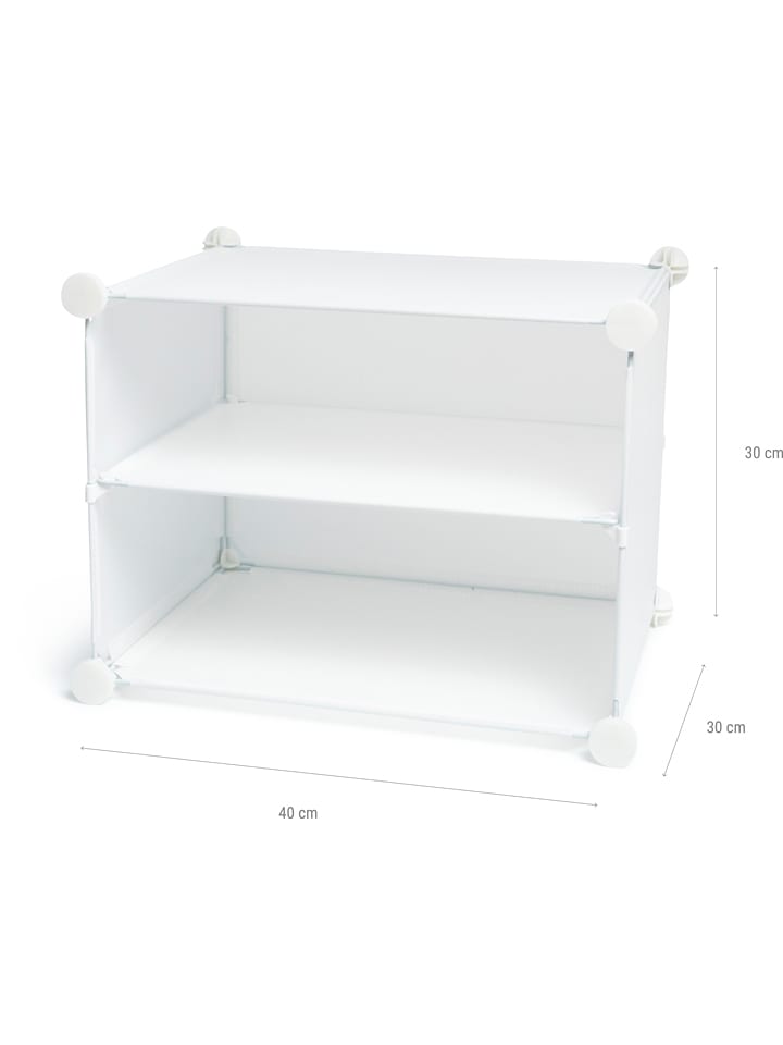 InnovaGoods Szafka w kolorze białym na buty - 84 x 160 x 32 cm rozmiar: onesize