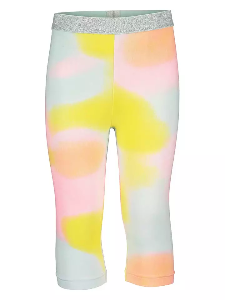 Blue Seven Legginsy w kolorze turkusowym ze wzorem rozmiar: 116