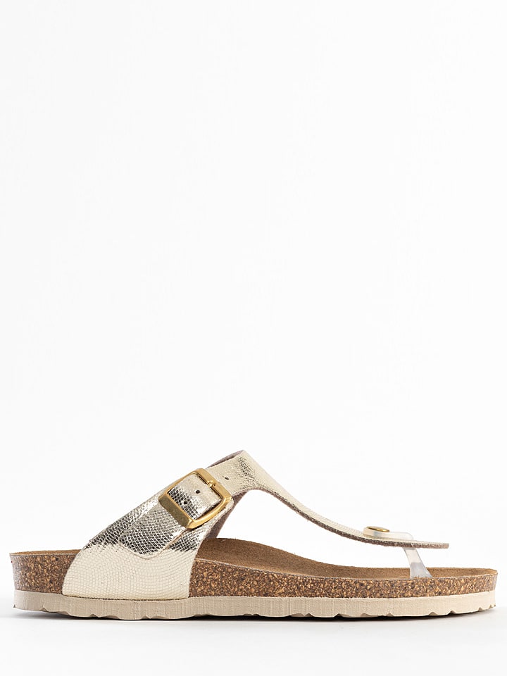 BAYTON Japonki "Mercure" w kolorze złotym rozmiar: 36