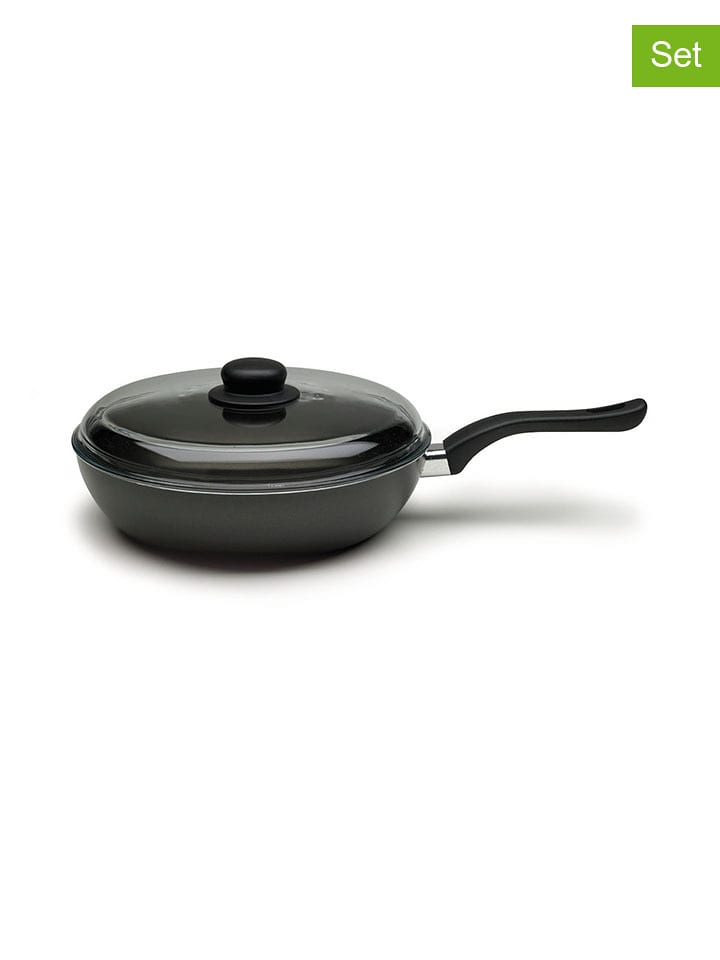 Ballarini 2-częściowy zestaw "Garda" w kolorze czarnym - Ø 28 cm rozmiar: onesize