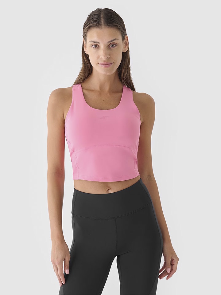 4F Top sportowy w kolorze jasnoróżowym rozmiar: M