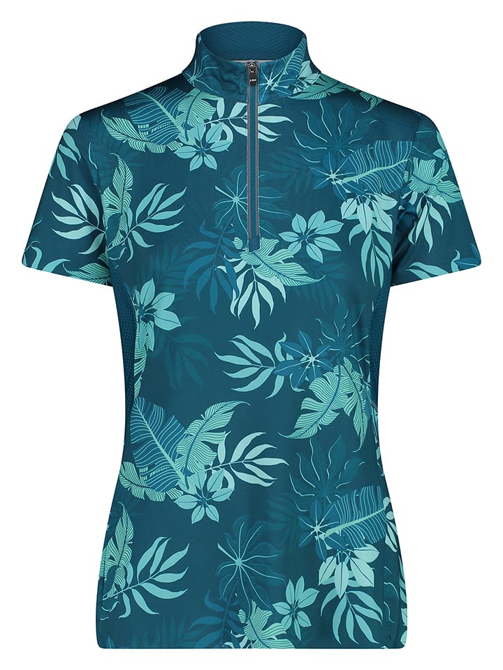 CMP Koszulka kolarska w kolorze niebieskim rozmiar: 36