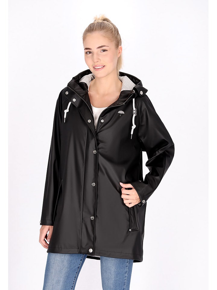 Schmuddelwedda Płaszcz przeciwdeszczowy w kolorze czarnym rozmiar: M/L