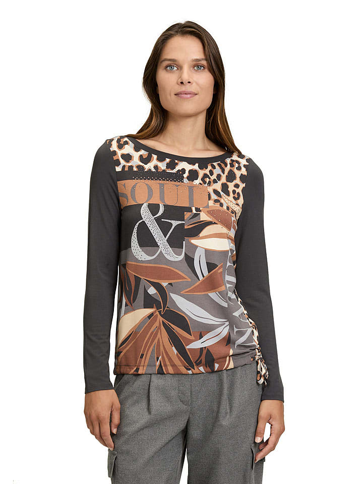 Betty Barclay Koszulka w kolorze beżowo-brązowo-szarym rozmiar: 36