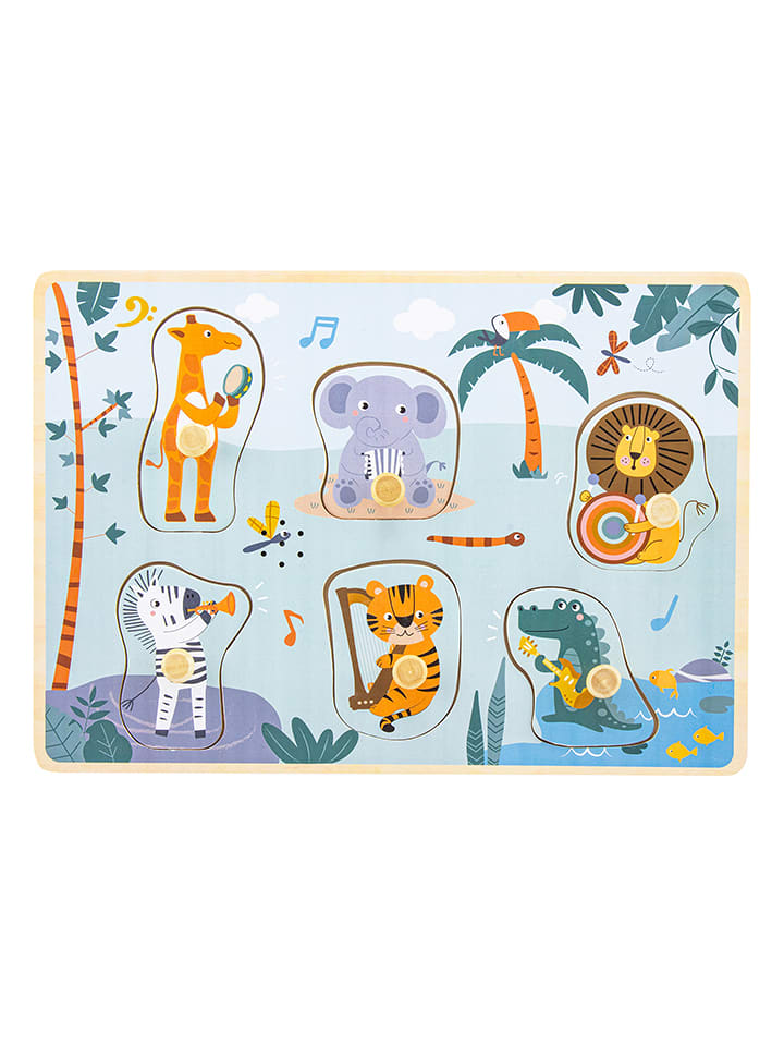 Ulysse 6-częściowe puzzle "Jungle" z dźwiękiem - 12 m+ rozmiar: onesize