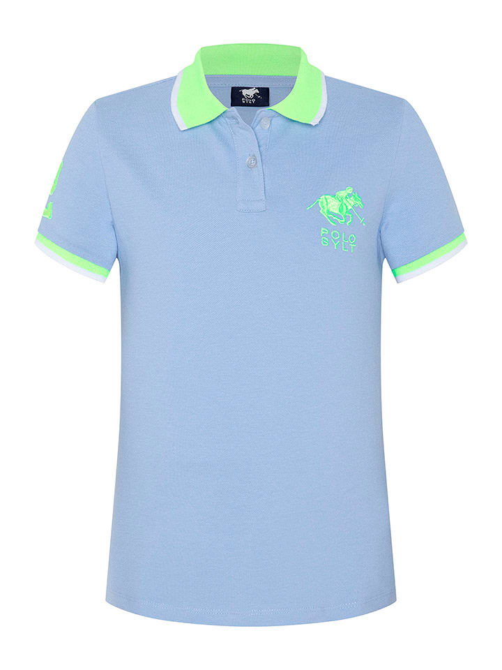 Polo Sylt Koszulka polo w kolorze błękitno-zielonym rozmiar: 170/176