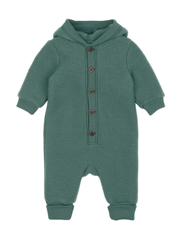 mikk-line Wełniany kombinezon w kolorze zielonym rozmiar: 86