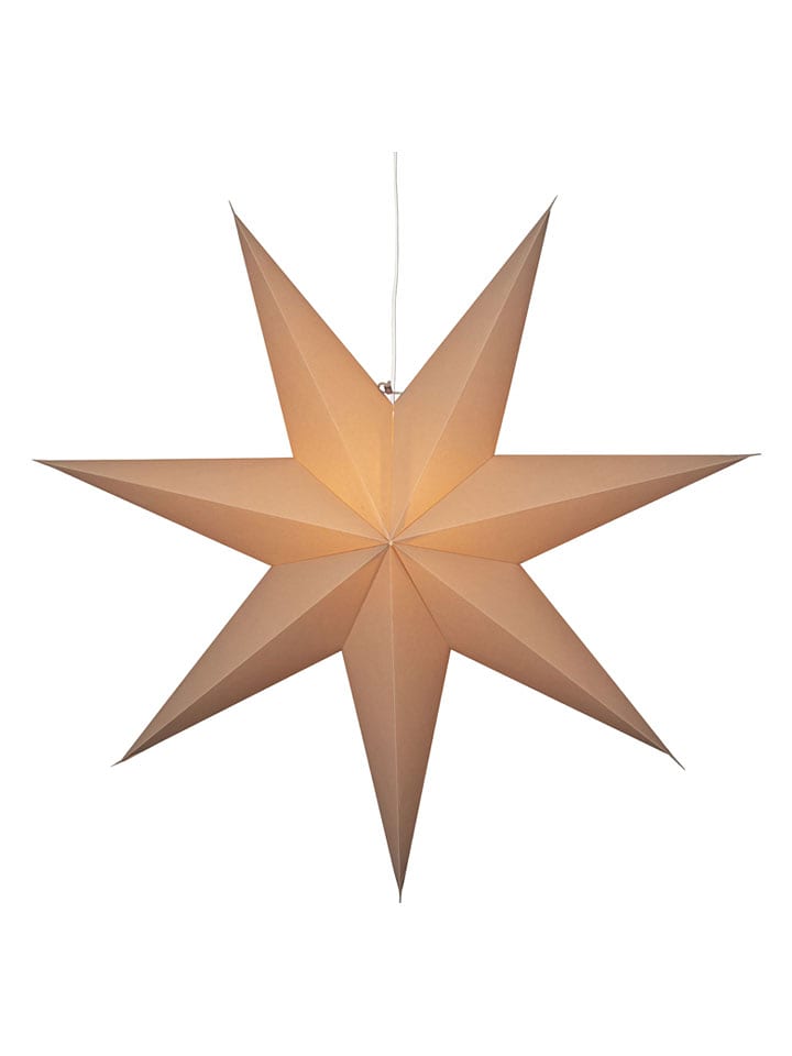 STAR Trading Gwiazda papierowa "Plain" w kolorze beżowym - Ø 90 cm rozmiar: onesize