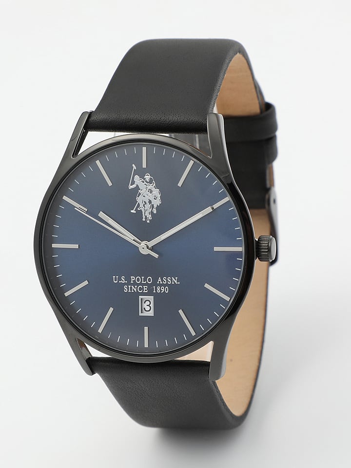 U.S. Polo Assn. Zegarek kwarcowy w kolorze czarno-niebieskim rozmiar: onesize