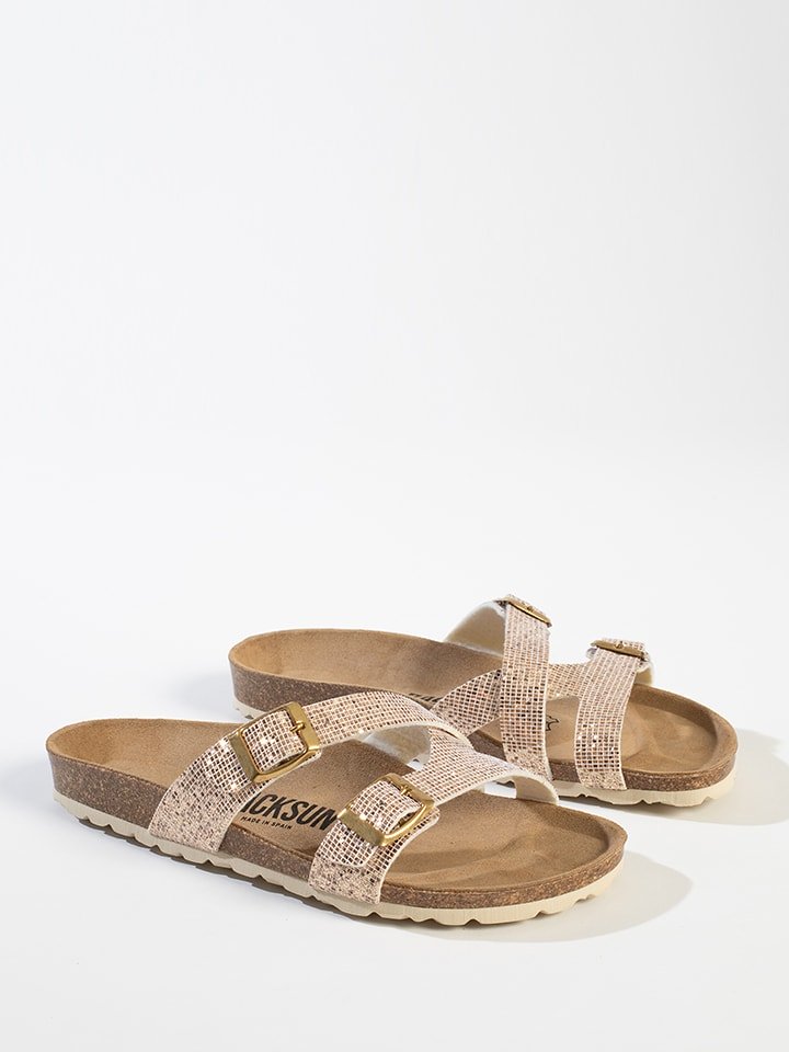 BACKSUN Klapki "Talca" w kolorze złotym rozmiar: 39