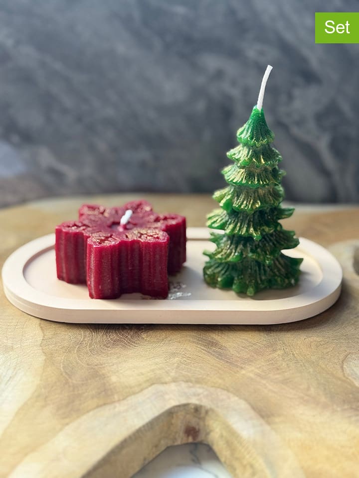 ABERTO DESIGN 3-częściowy zestaw w kolorze czerwono-zielonym rozmiar: onesize