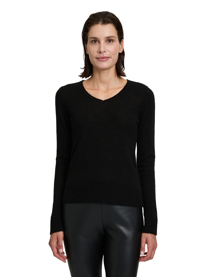 Betty Barclay Kaszmirowy sweter w kolorze czarnym rozmiar: 40