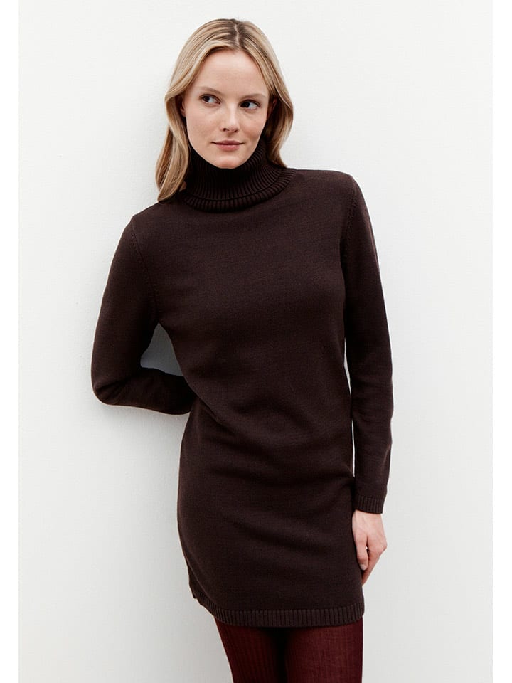 More & More Sukienka dzianinowa w kolorze ciemnobrązowym rozmiar: 38