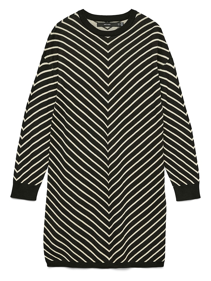 Vero Moda Sukienka w kolorze czarno-kremowym rozmiar: XL