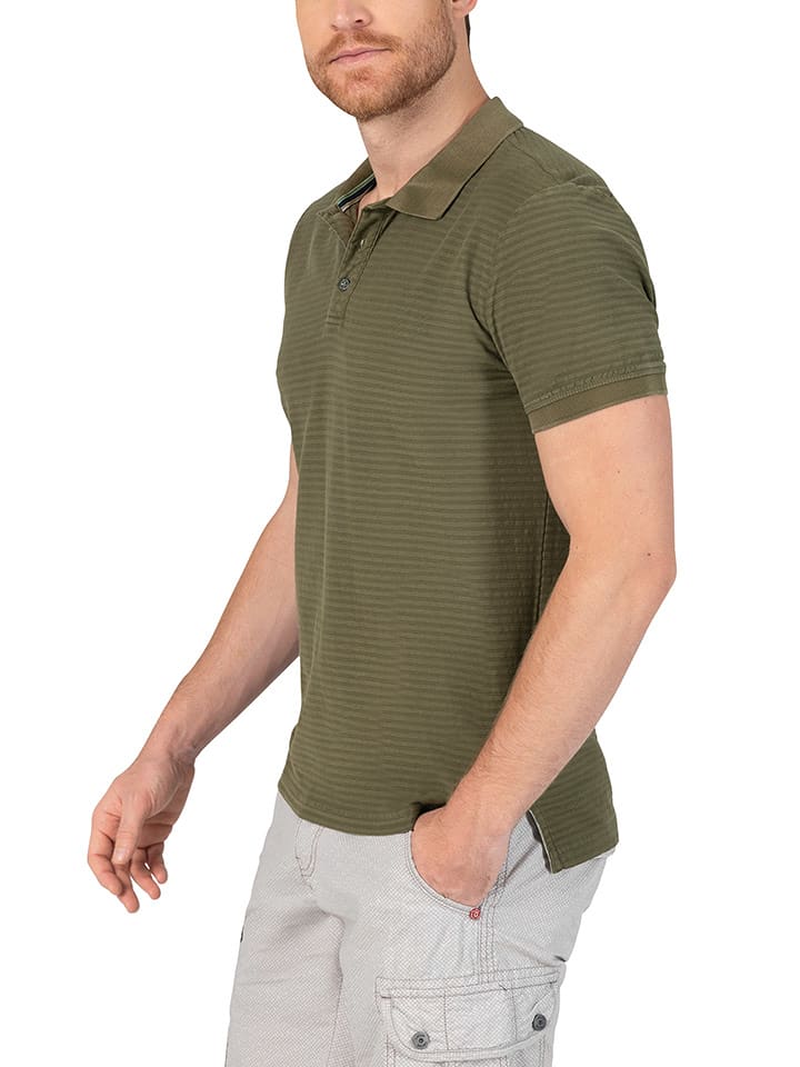 Timezone Koszulka polo w kolorze khaki rozmiar: XL