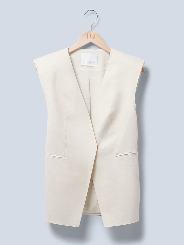 LeGer Kamizelka "Frej" w kolorze kremowym rozmiar: 42