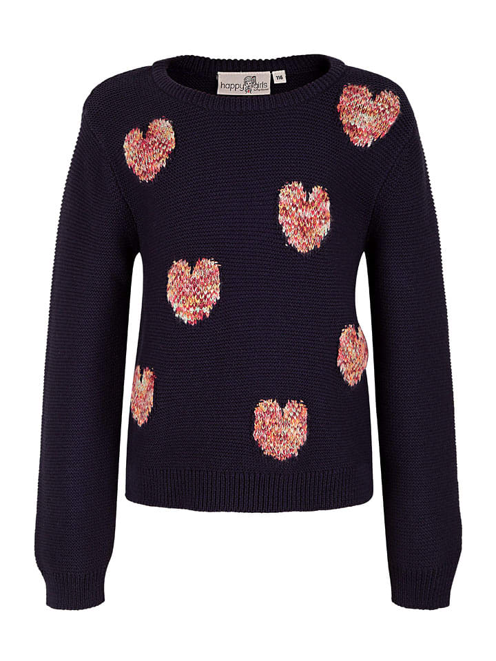 happy girls by Eisend Sweter w kolorze granatowym rozmiar: 140