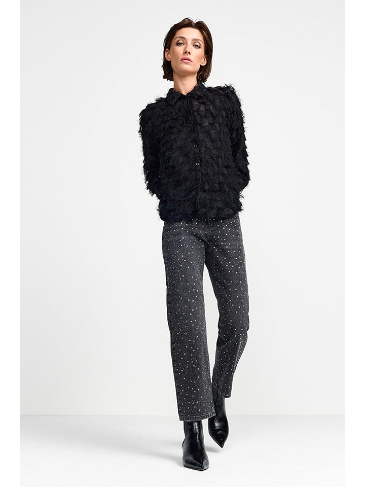 Rich&Royal Dżinsy - Tapered fit - w kolorze czarnym rozmiar: W28/L32