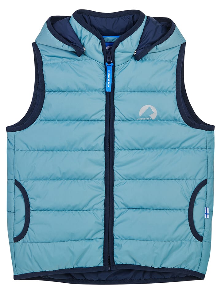 finkid Kamizelka pikowana "Vanuli" w kolorze błękitnym rozmiar: 110/120