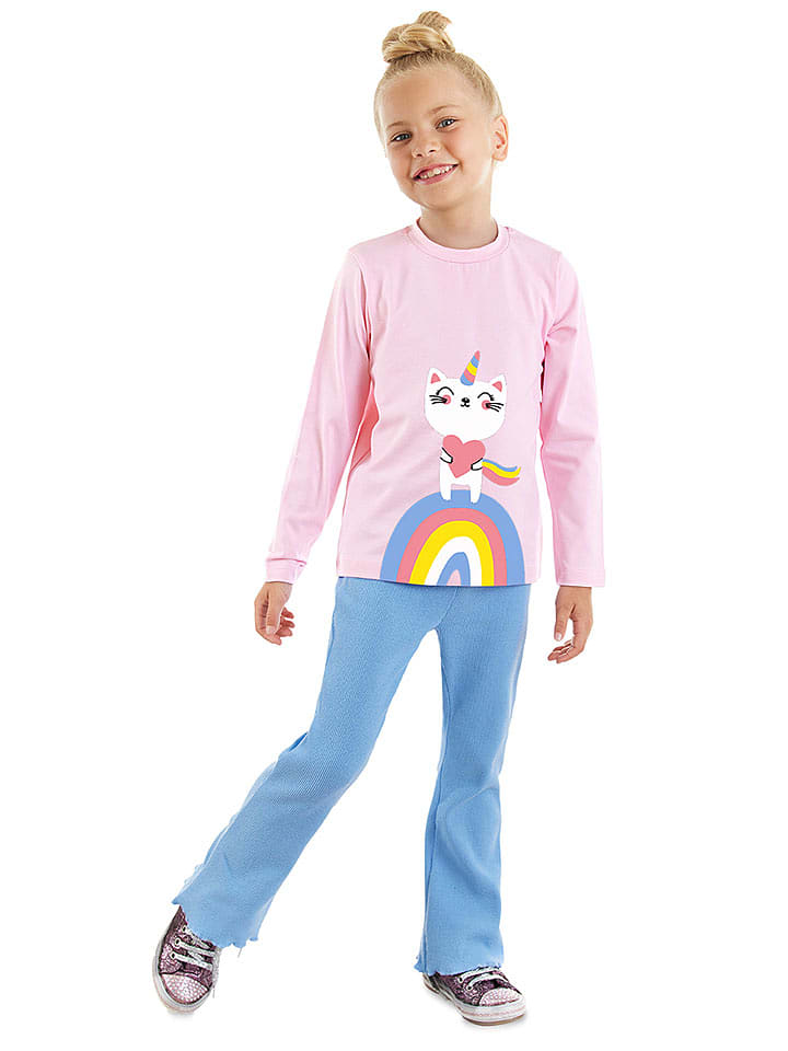 Denokids 2-częściowy zestaw w kolorze jasnoróżowo-błękitnym rozmiar: 92