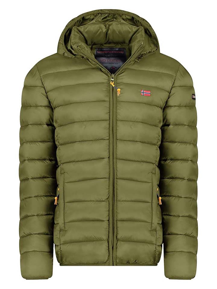 Geographical Norway Kurtka pikowana "Amigolor" w kolorze khaki rozmiar: L