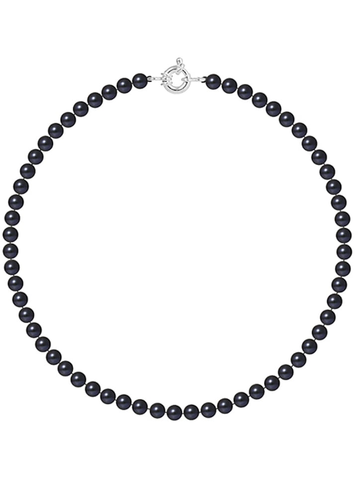 Pearline Naszyjnik z pereł w kolorze czarnym - dł. 42 cm rozmiar: onesize
