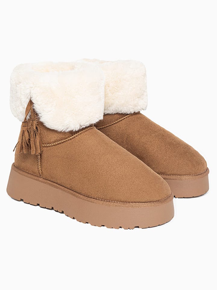 Blackfield Botki zimowe "Clary" w kolorze jasnobrązowym rozmiar: 37