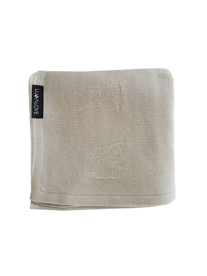 Lullalove Kocyk w kolorze beżowym rozmiar: 130x170 cm