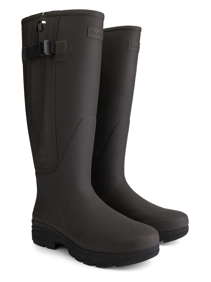 TRAVELIN' Kalosze "Glendale" w kolorze brązowym rozmiar: 37