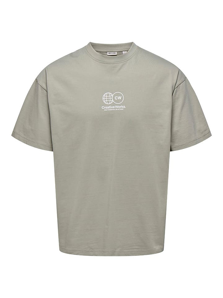 ONLY & SONS Koszulka w kolorze szarym rozmiar: XXL