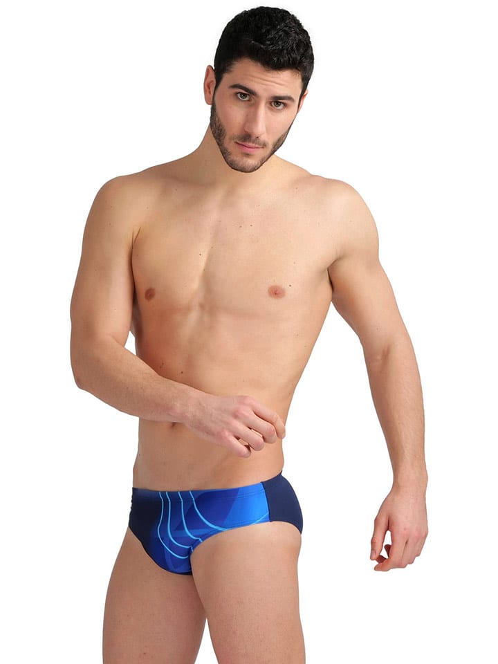 Arena Kąpielówki w kolorze granatowo-niebieskim rozmiar: 4