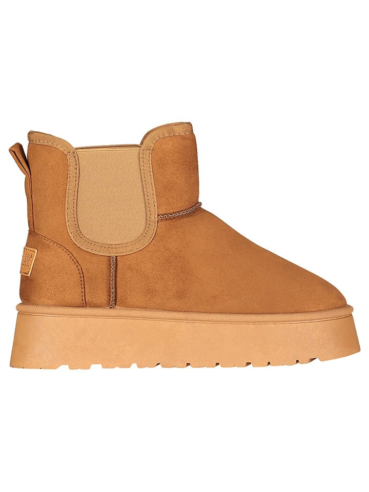 Geographical Norway Botki zimowe "Odasse" w kolorze jasnobrązowym rozmiar: 37