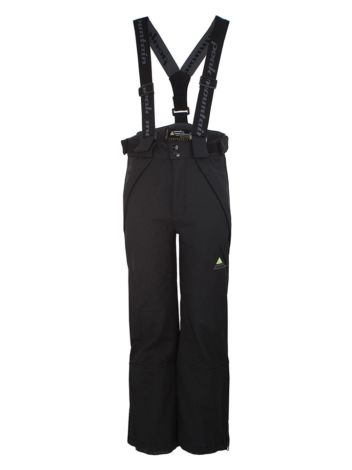 Peak Mountain Softshellowe spodnie narciarskie w kolorze czarnym rozmiar: 164