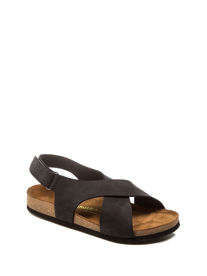 Comfortfusse Skórzane sandały w kolorze czarnym rozmiar: 37