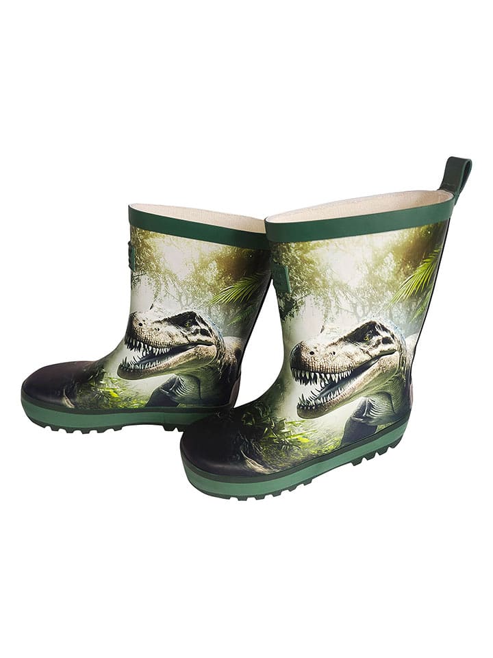 MaxiMo Kalosze "T-Rex" w kolorze zielono-antracytowym rozmiar: 33