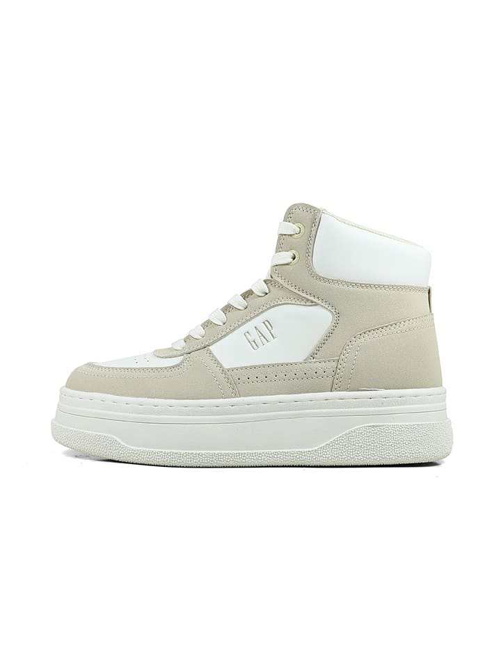 GAP Sneakersy "Paradise Mid II Bsc" w kolorze biało-beżowym rozmiar: 38